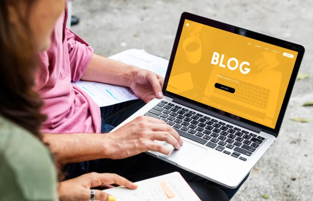 Writing a blog Writing a blog