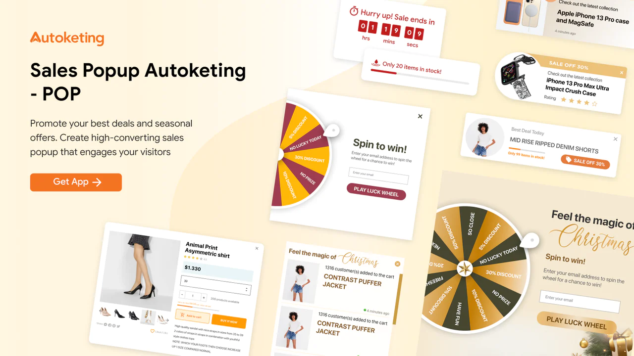 Sales popup autoketing