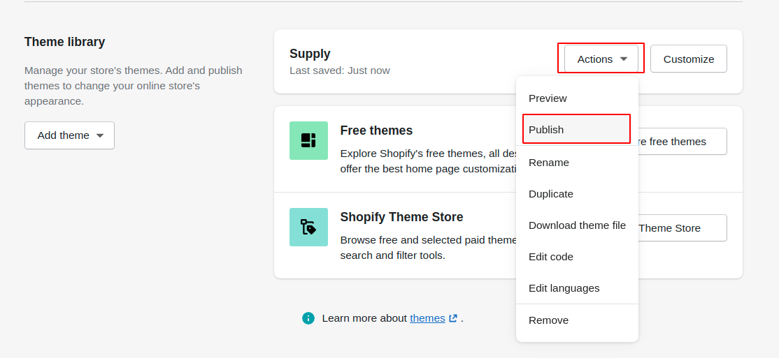 publish-shopify-theme