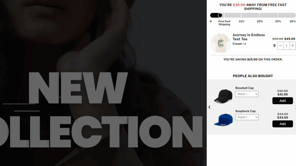 Product recommendations in Garb Classics's store