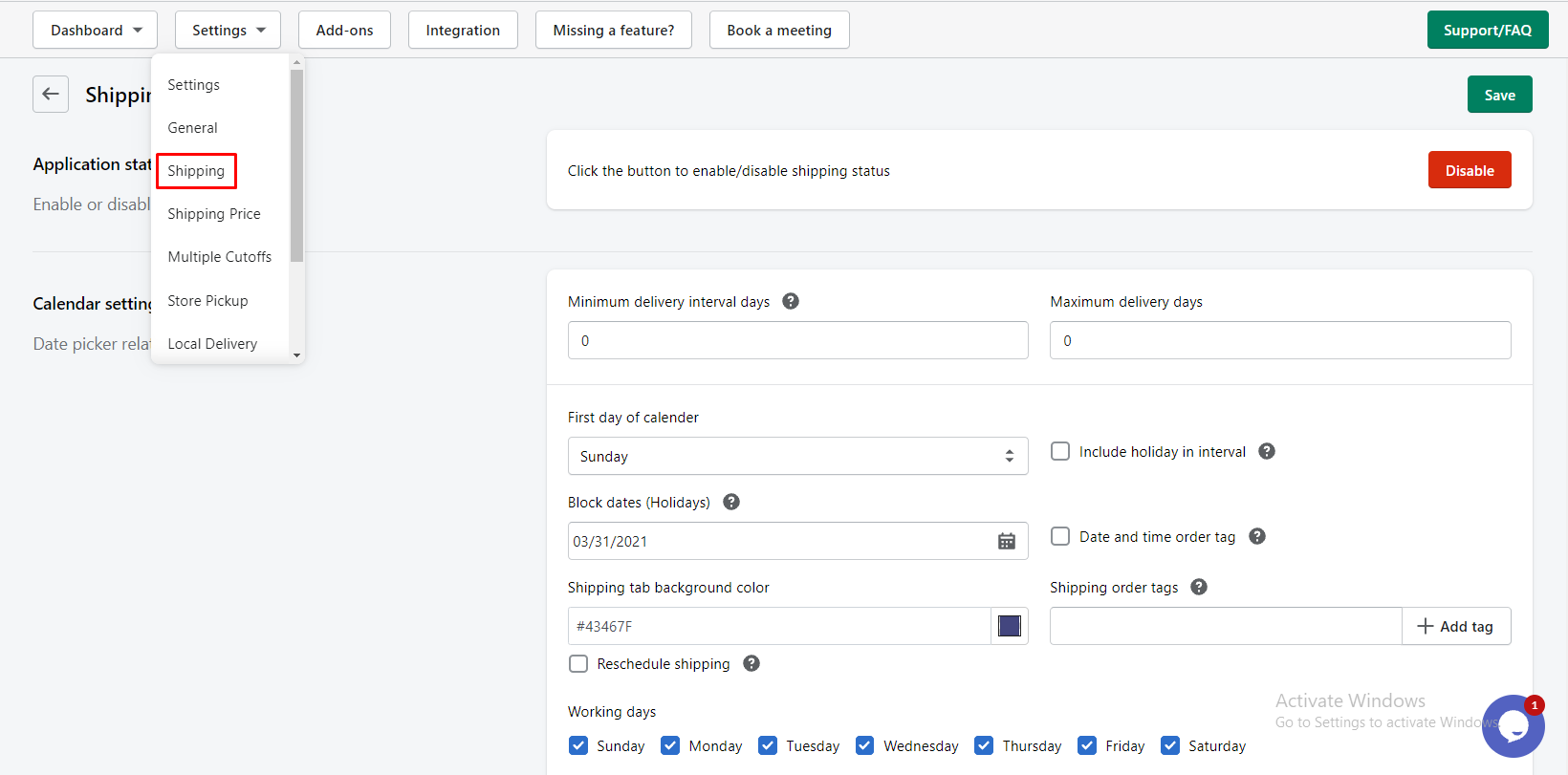 odd-shipping-settings