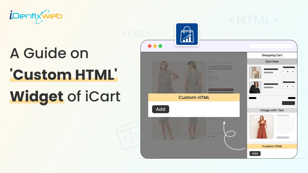 A Guide on Custom HTML Widget of iCart Cart Drawer Cart Upsell