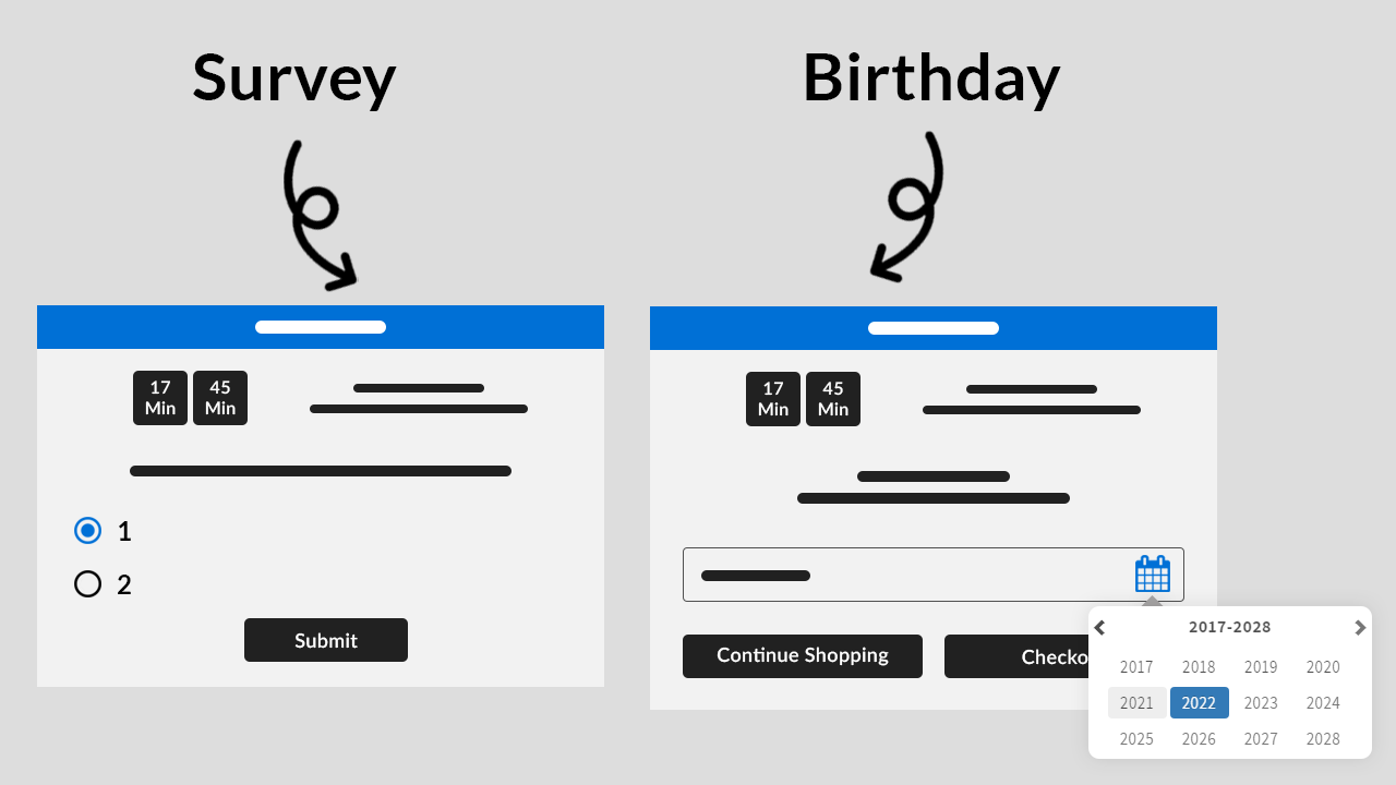 A Guide on Birthday Collector and Survey Widgets of iCart