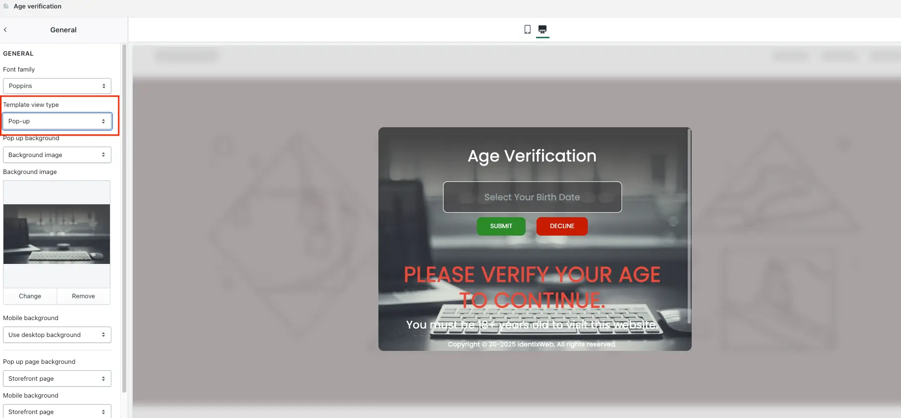 Templateview