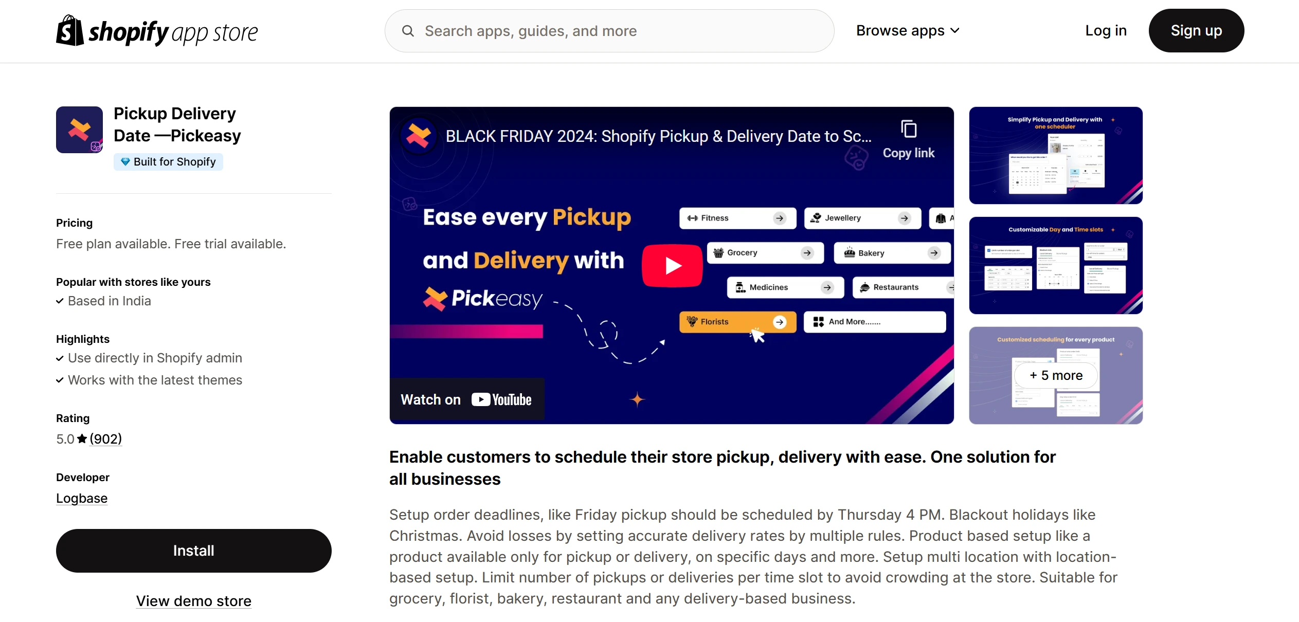 Pickup Delivery Date — Pickeasy