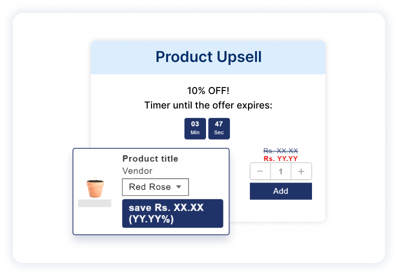 Increase revenue by in cart upsell and cross sell