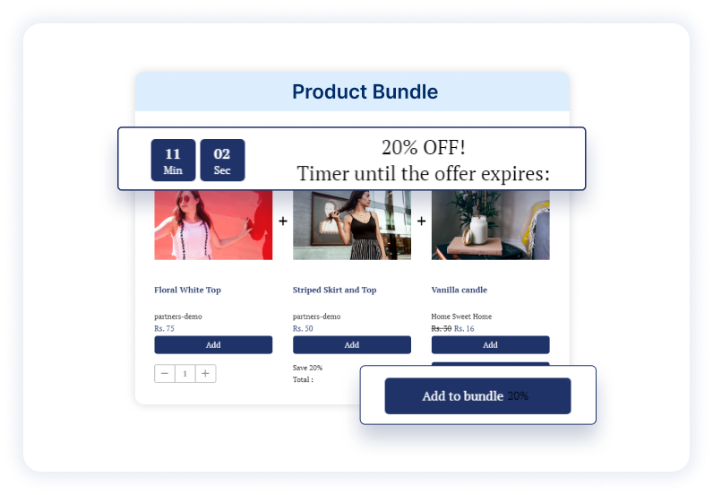 Double revenue by offering the product bundle to your customers