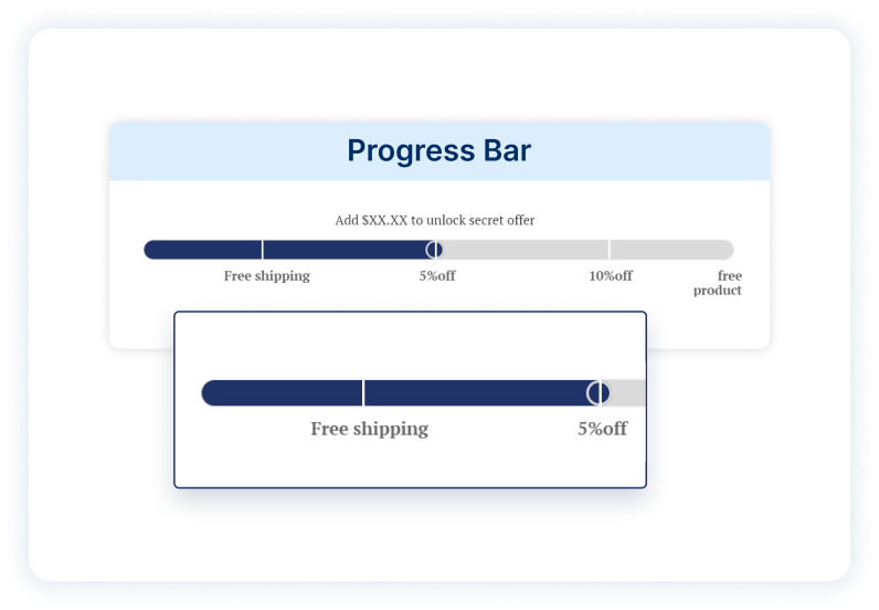 Sell more and earn more with attractive progress bar