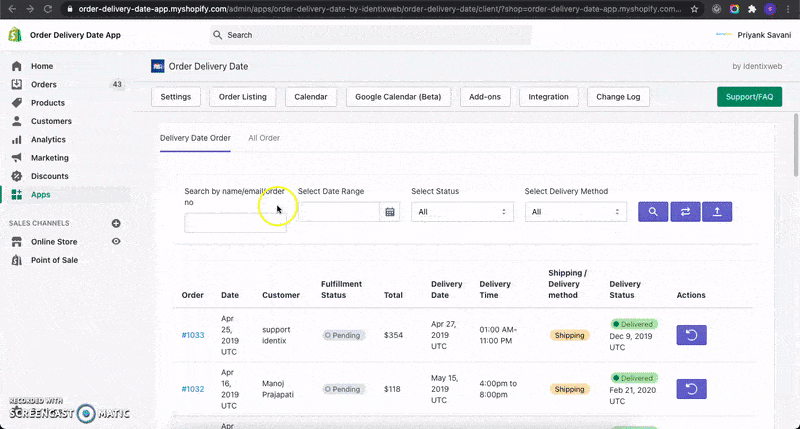 Disable Delivery Time - Order Delivery Date