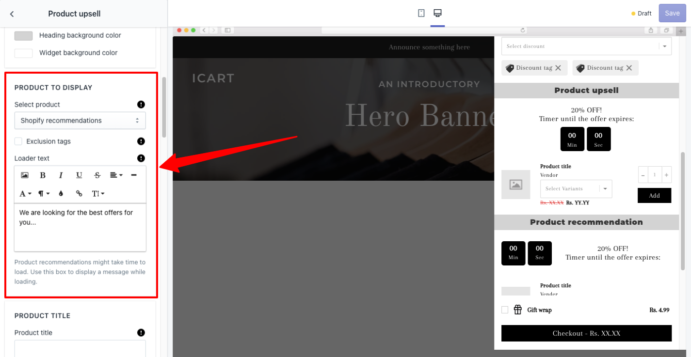 product-to-display-product-upsell-iCart