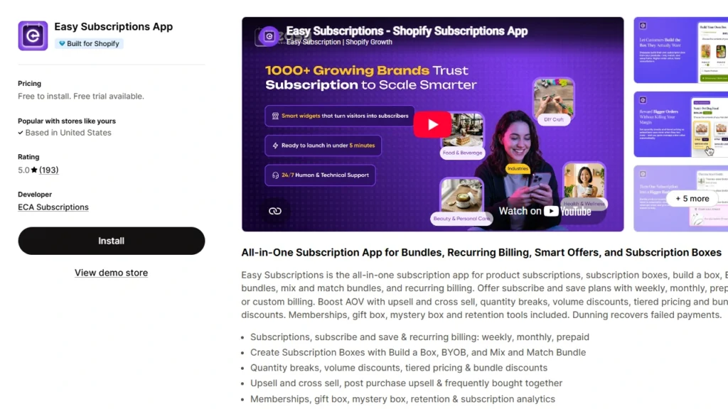 Easy-subscriptions-app Easy-subscriptions-app