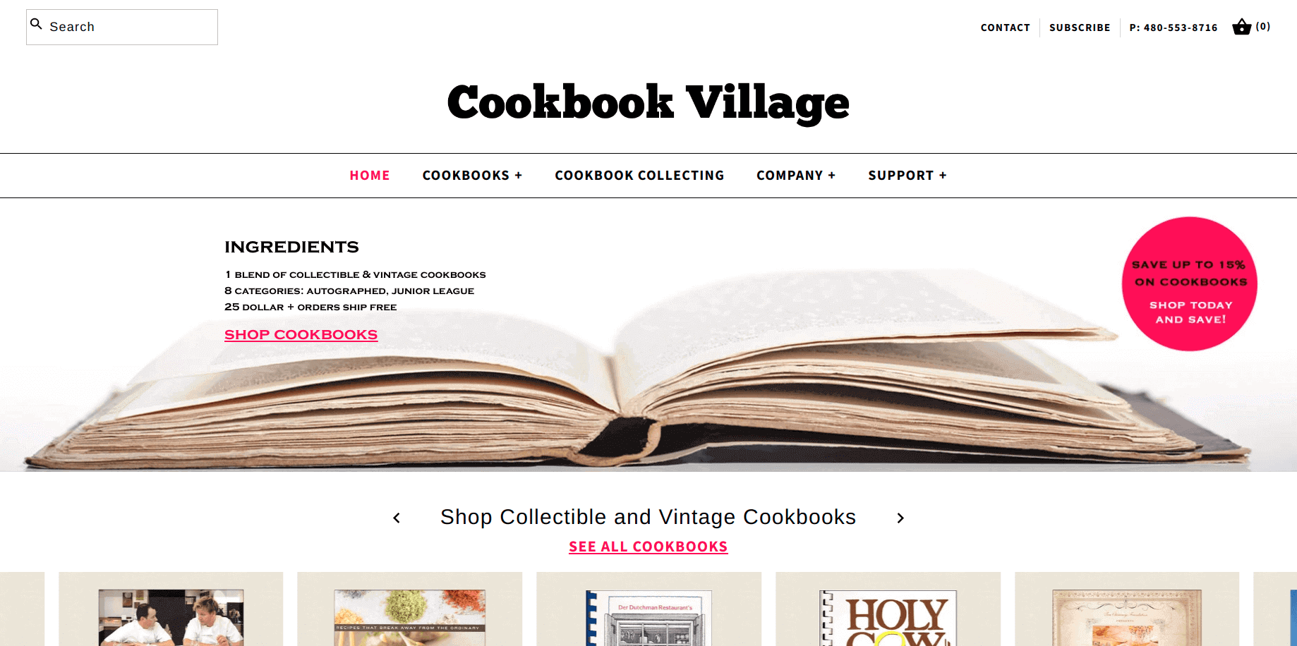 cookbook village shopify store