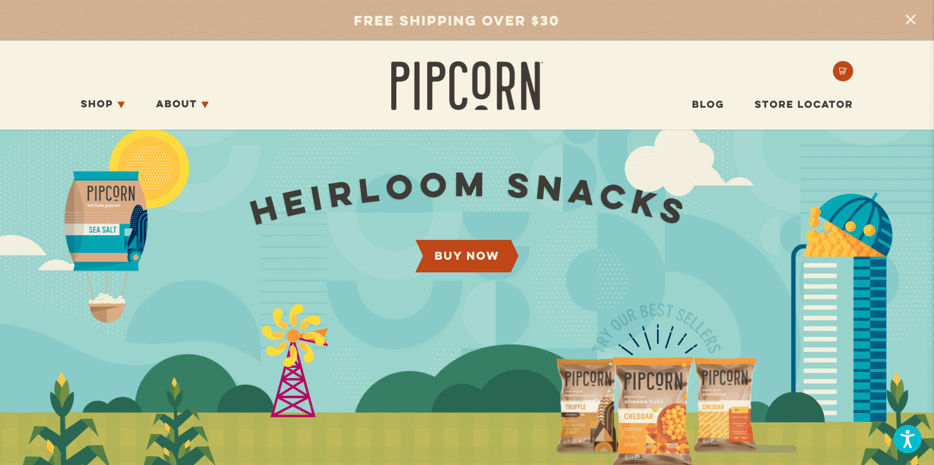 pipcorn shopify store