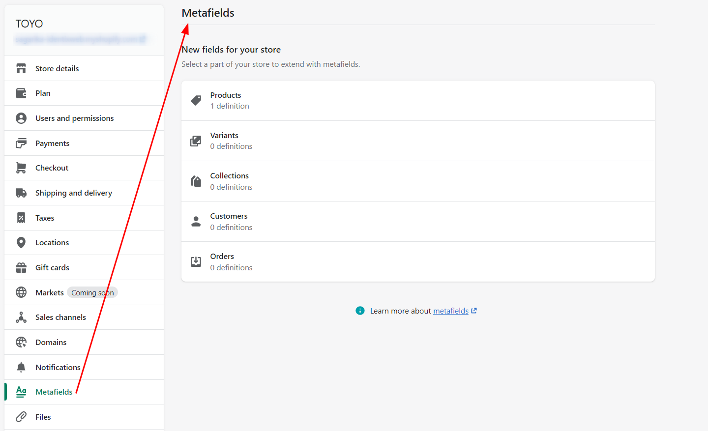 how to add shopify meta fields