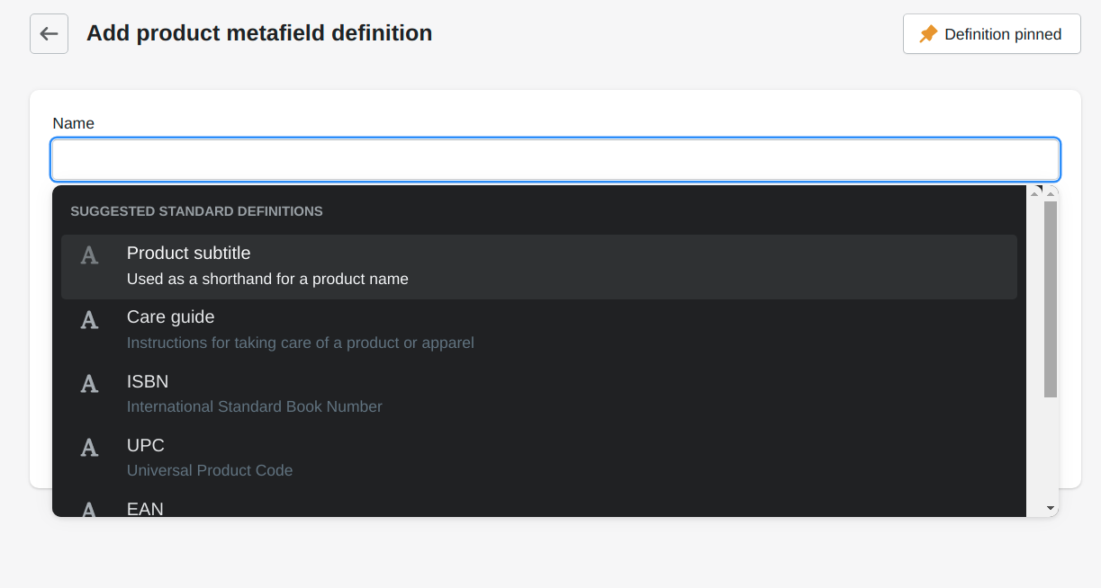 standard-metafield-definition