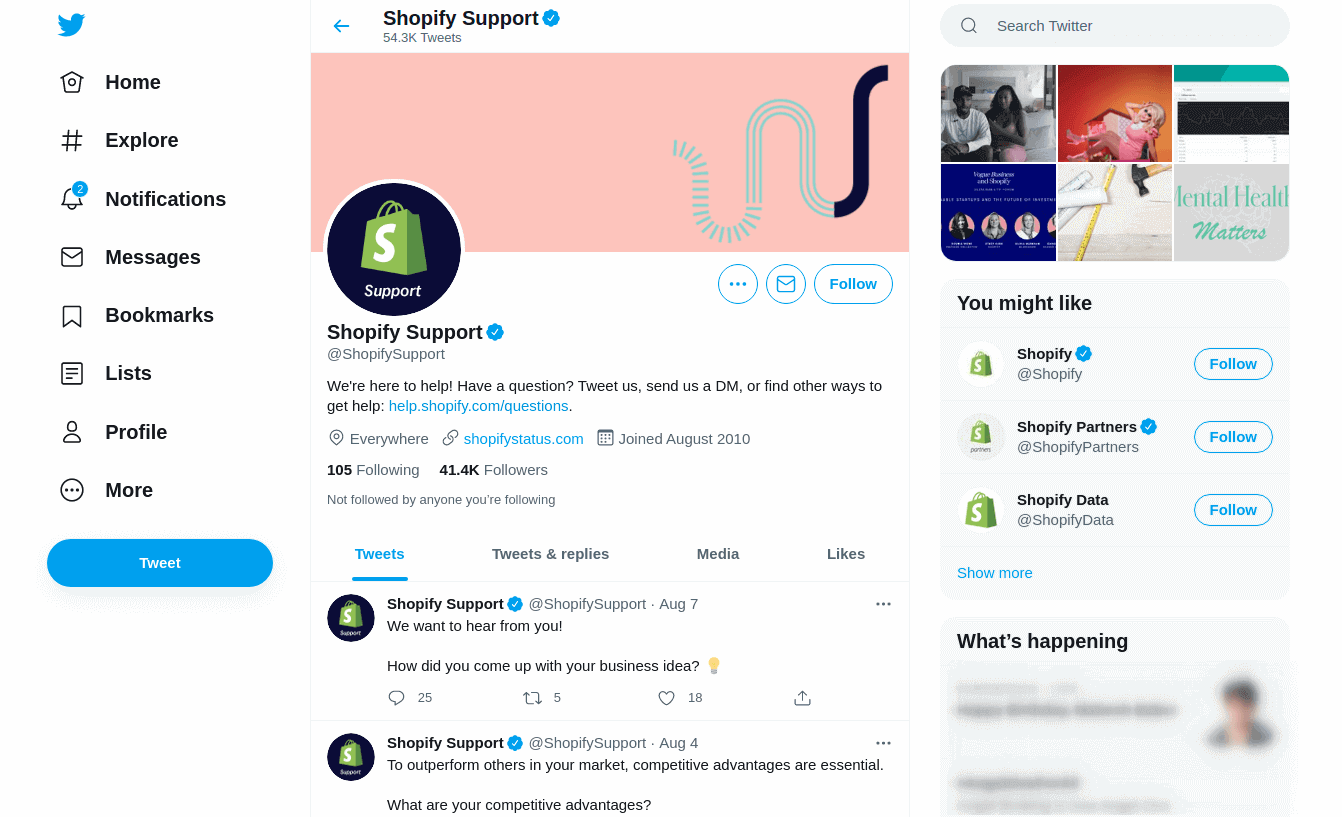 twitter-shopify-support