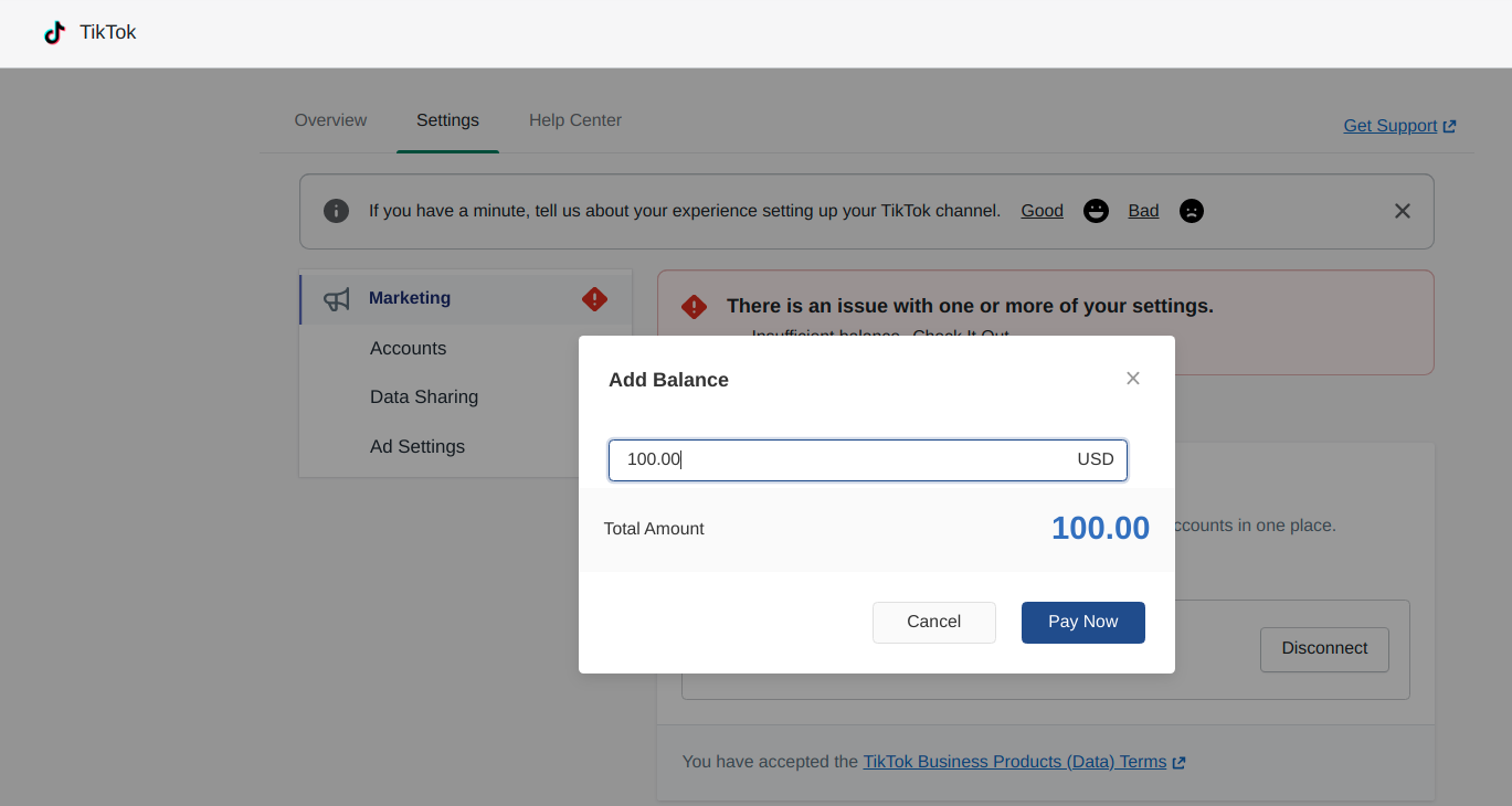add-balance-for-tiktok-ads