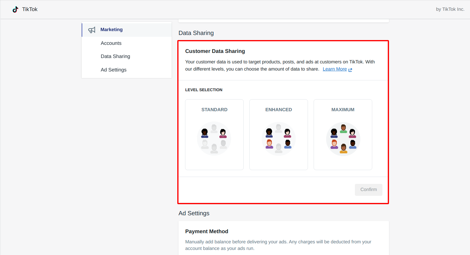 level-of-customer-data-sharing