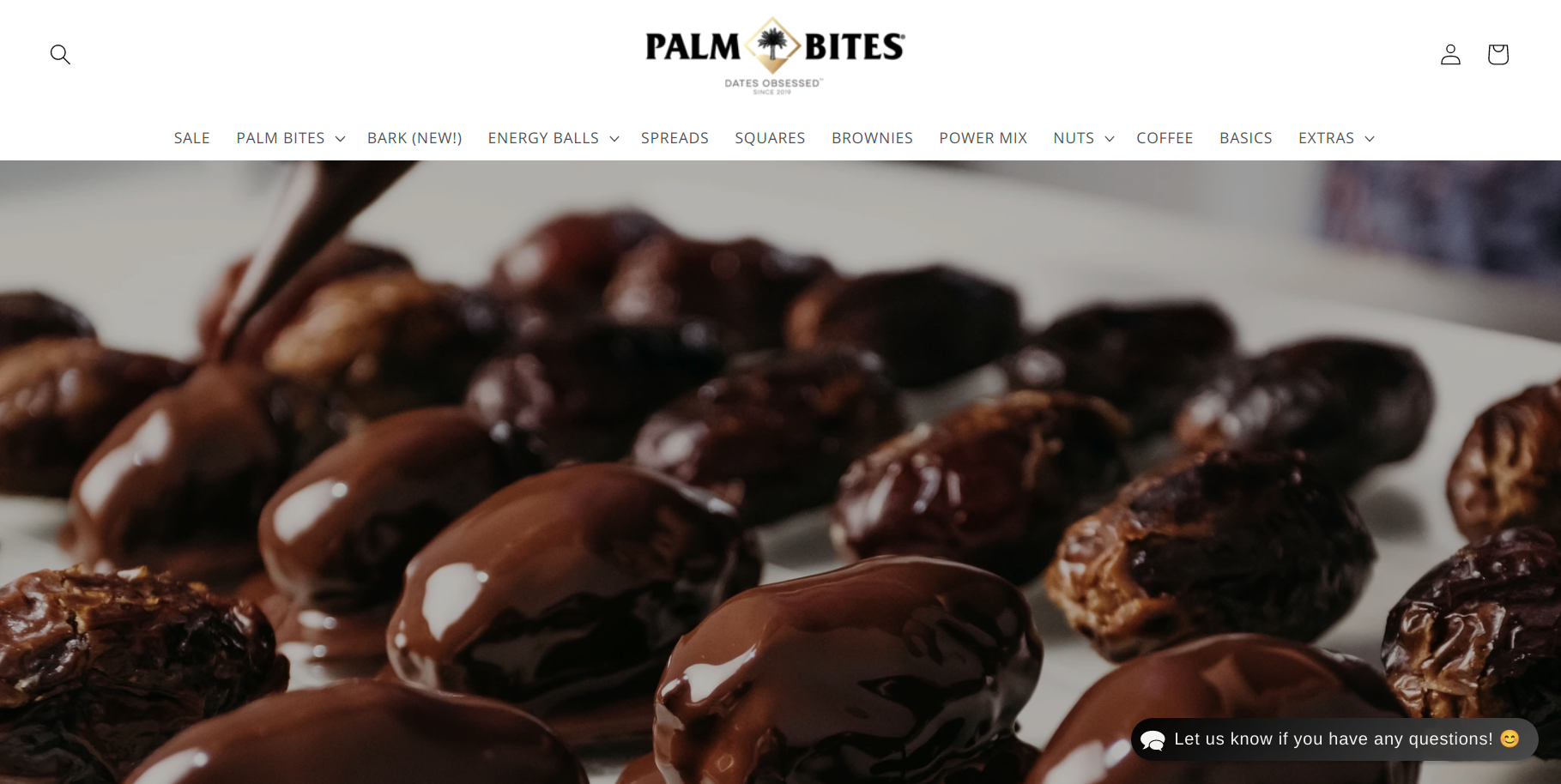 palm bites shopify dawn theme