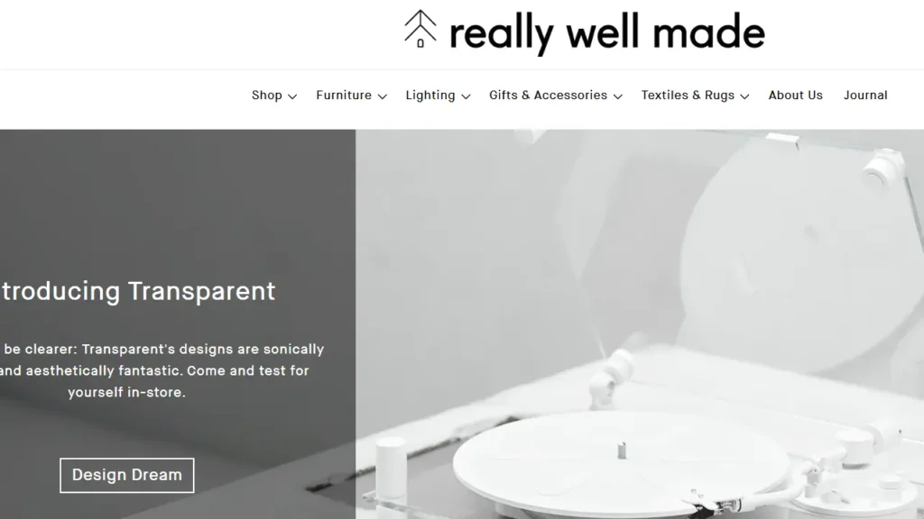 The Shopify store Really Well Made using Dawn The Shopify store Really Well Made using Dawn