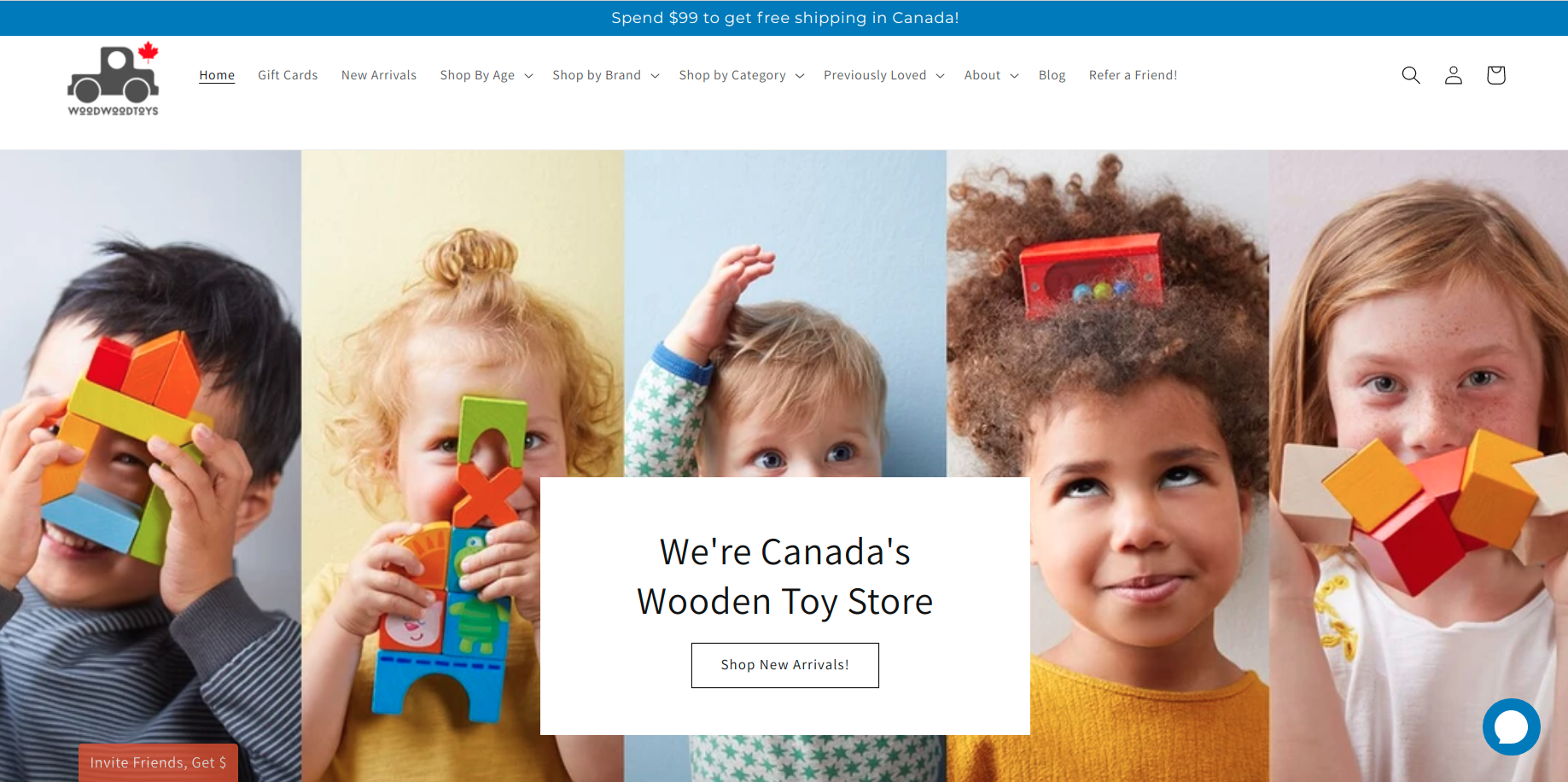 wood wood toys shopify dawn theme example