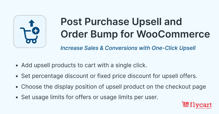 
Post Purchase Upsell and Order Bump for WooCommerce
