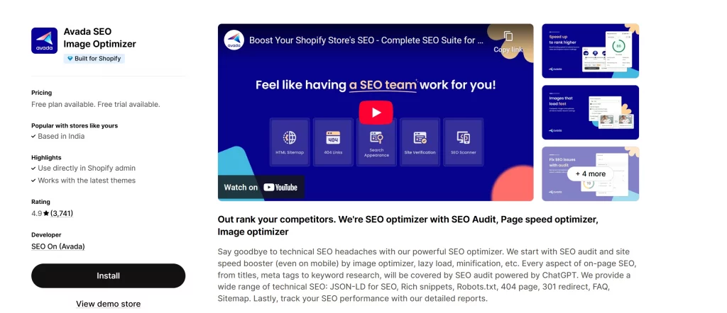 AVADA SEO: Image Optimizer