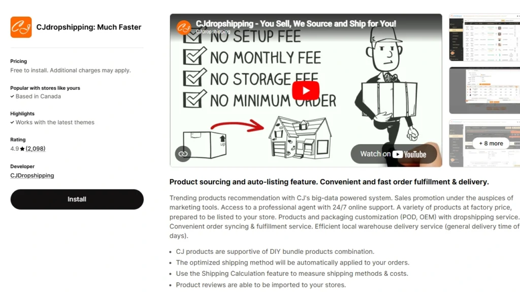 CJdropshipping: Much Faster Shopify App CJdropshipping: Much Faster Shopify App