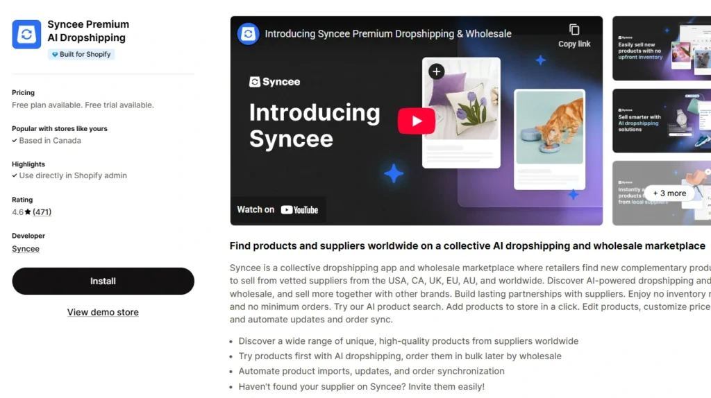 Syncee Premium AI Dropshipping Syncee Premium AI Dropshipping