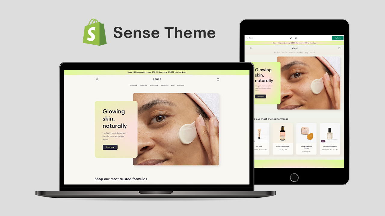 Shopify Sense Theme Guide: Free Online Store 2.0 Shopify Theme
