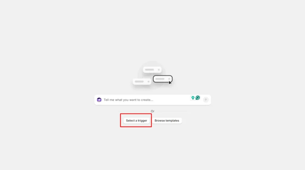 Select a trigger in Flow Select a trigger in Flow