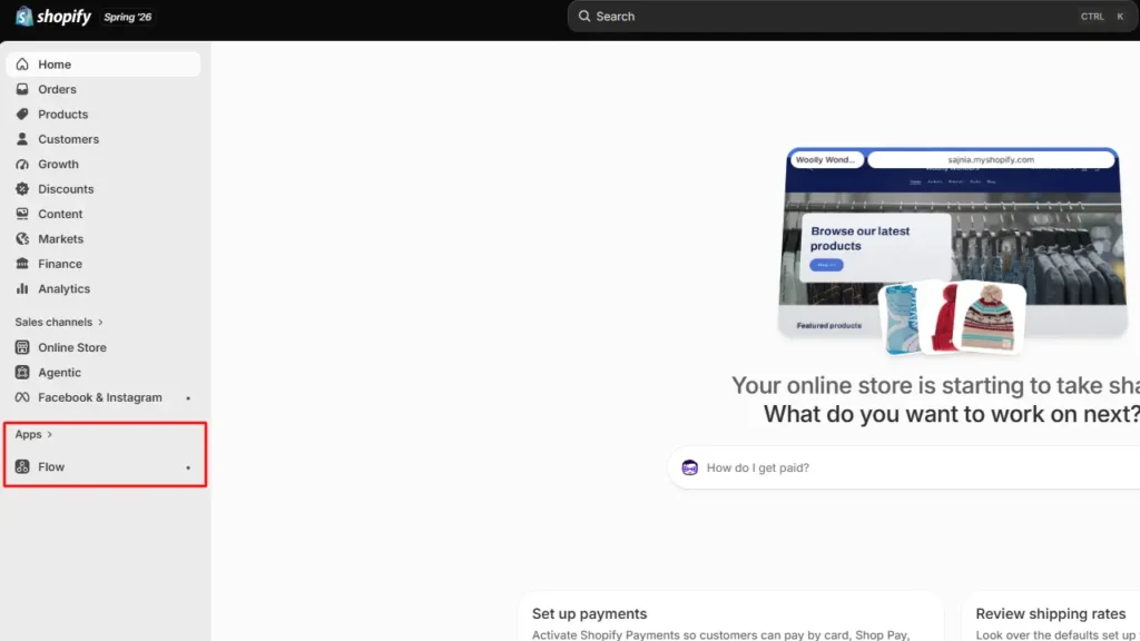 Open Shopify Flow Open Shopify Flow