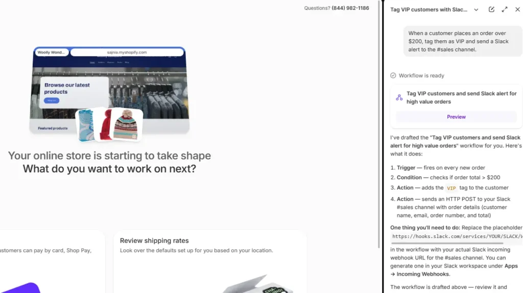 Write Shopify Flow prompt on Sidekick Write Shopify Flow prompt on Sidekick