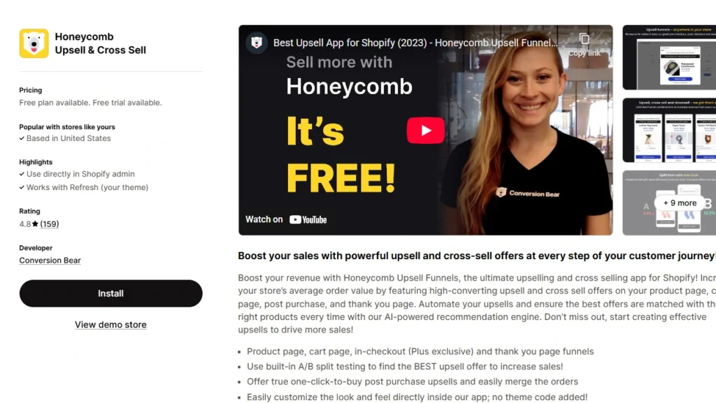 Honeycomb Upsell & Cross Sell Honeycomb Upsell & Cross Sell