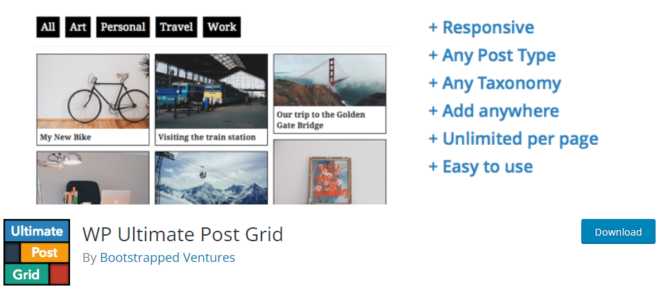 wp ultimate post grid wordpress plugin