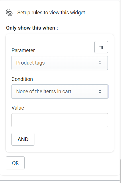 Product tags none