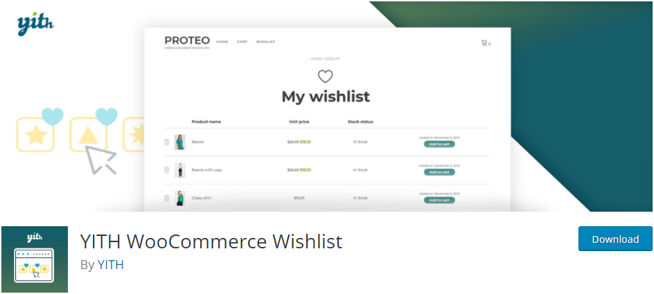 YITH WooCommerce Wishlist