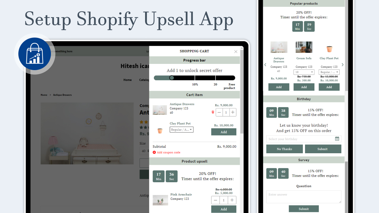 Setup Shopify Upsell App
