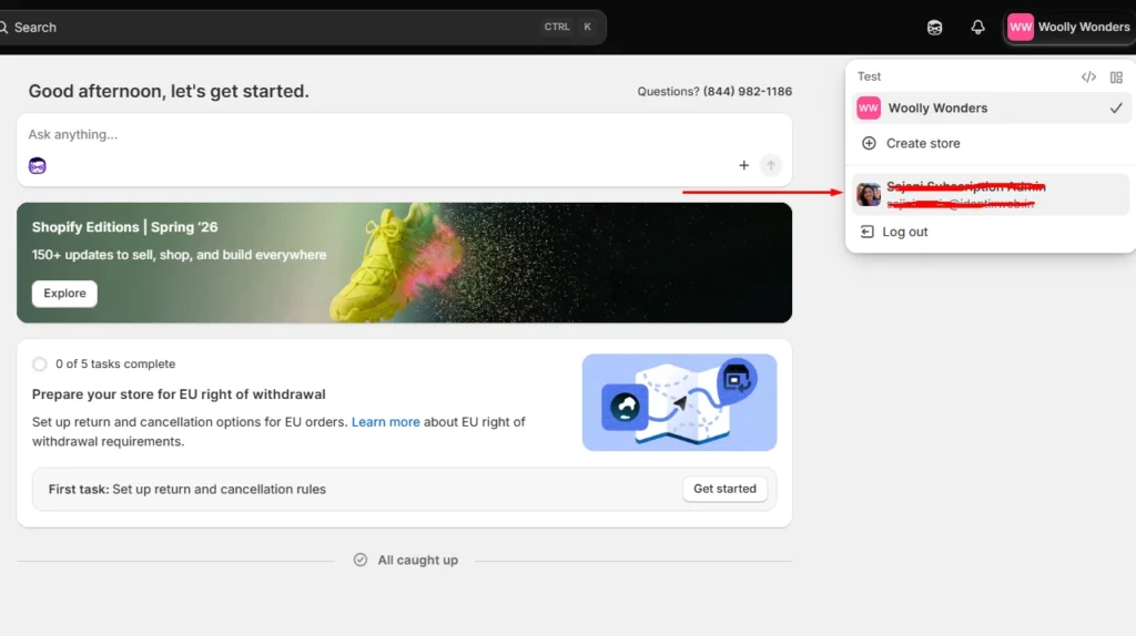 Go to your profile pic in the admin panel Go to your profile pic in the admin panel