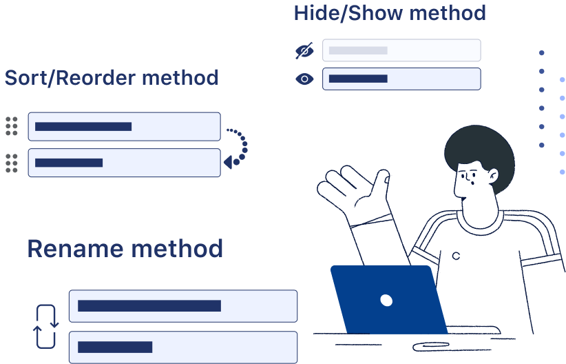 Hide Payment & Shipping iweb