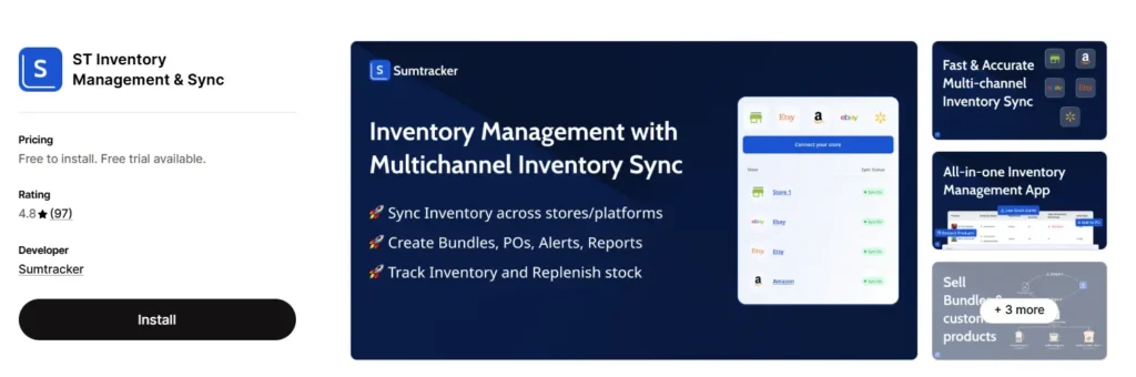 Sumtracker, the Shopify inventory management app.