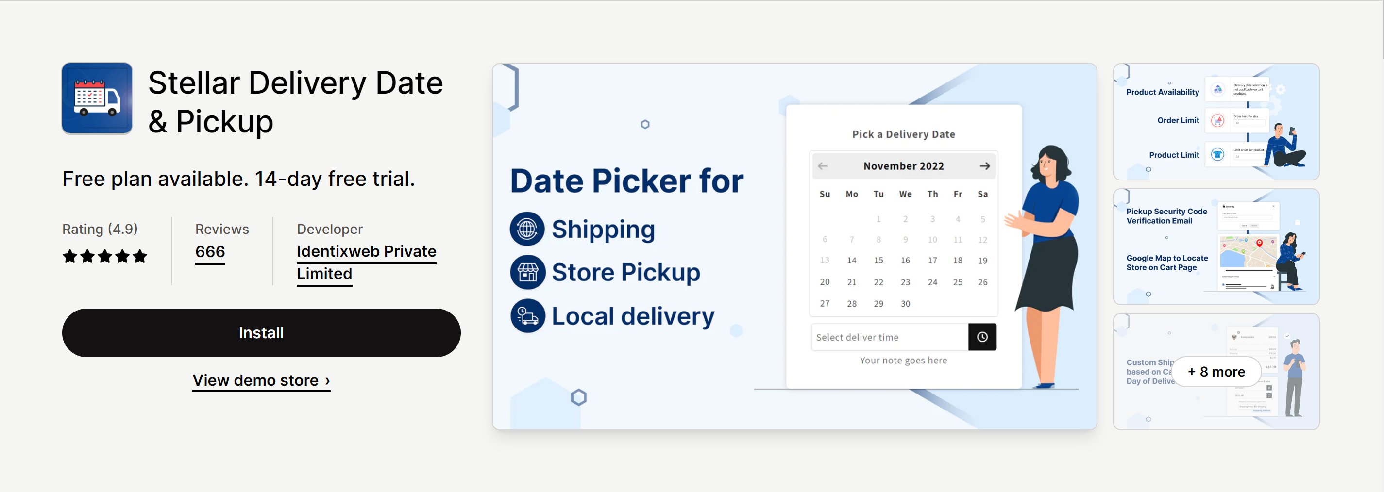 delivery and pickup app for Shopify