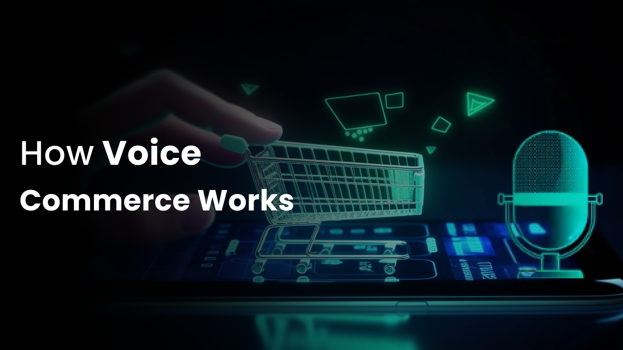 showing how voice commerce works for ecommerce store
