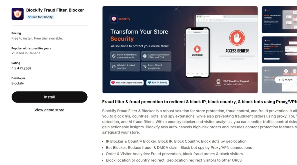 Blockify Fraud Filter, Blocker Blockify Fraud Filter, Blocker
