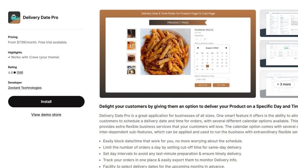 Delivery Date Pro Shopify app. 