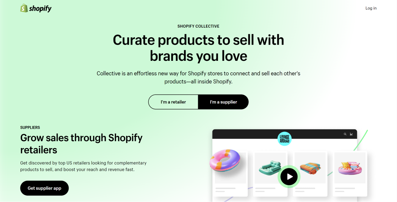Shopify Collective for suppliers