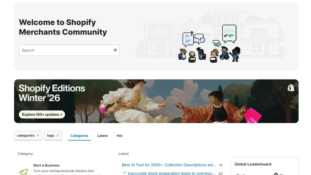 Shopify merchants community Shopify merchants community
