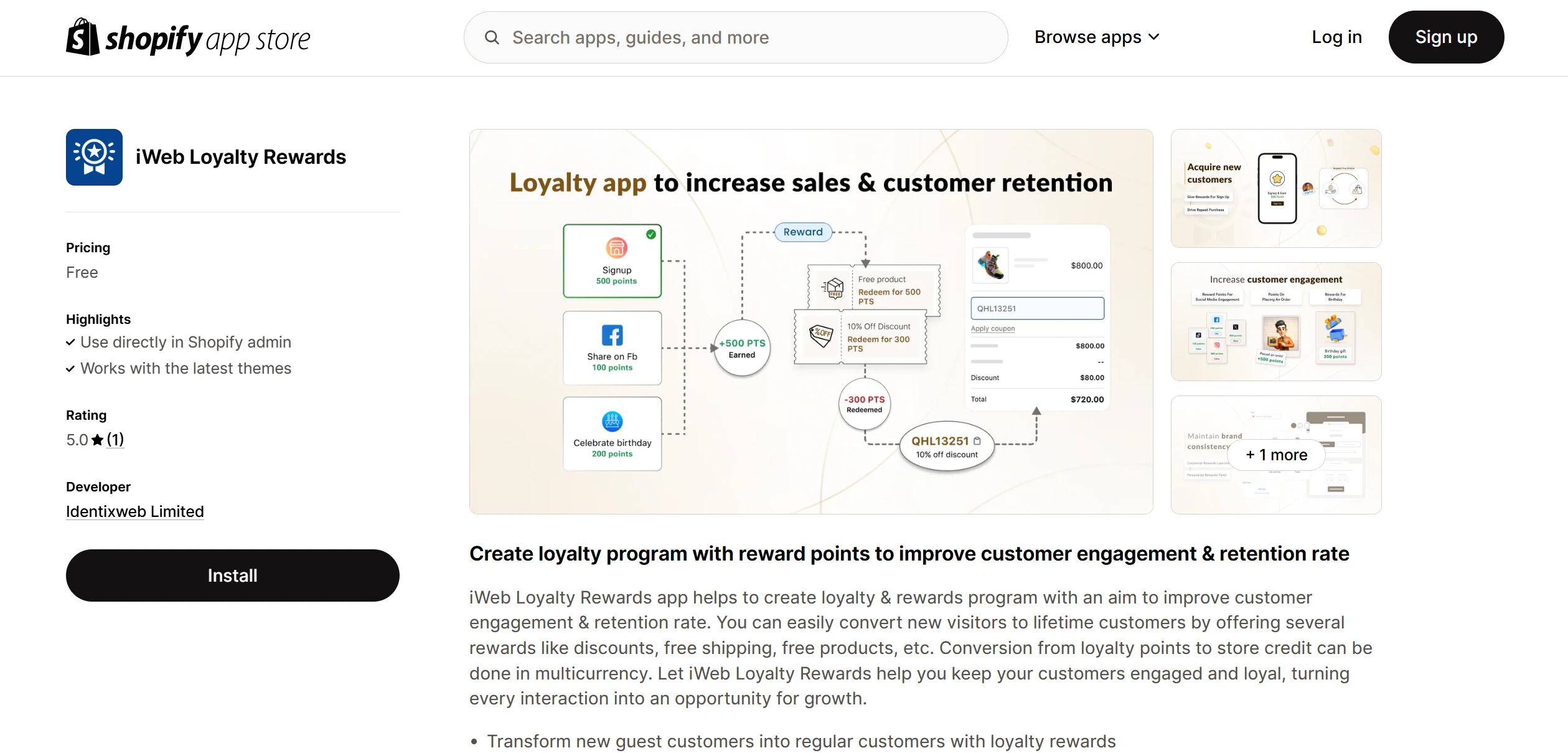 iweb loyalty rewards