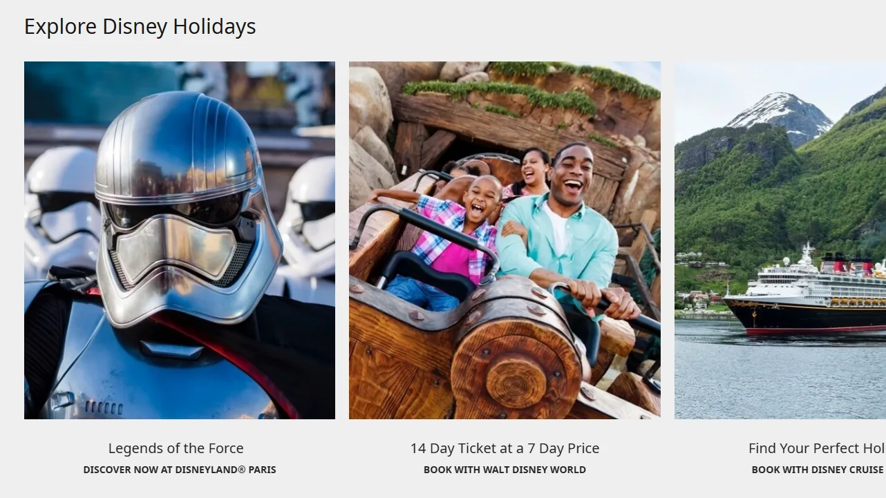 Activity Page of Disney Land