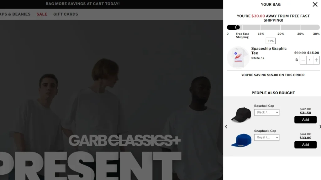 Garb Classics is using iCart in their storefront Garb Classics is using iCart in their storefront